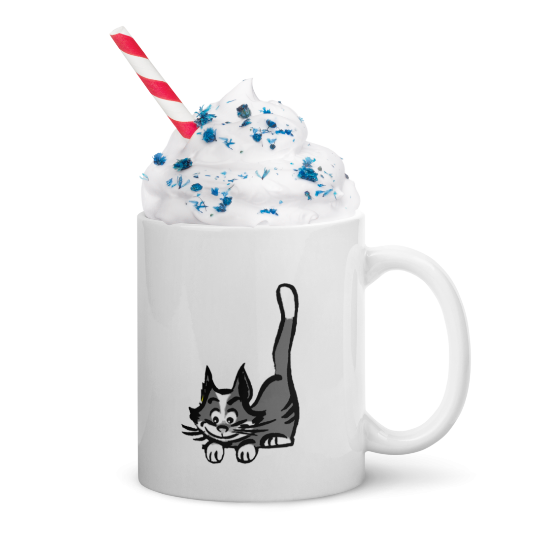 Mug avec Cawèlêr, le chat policier.